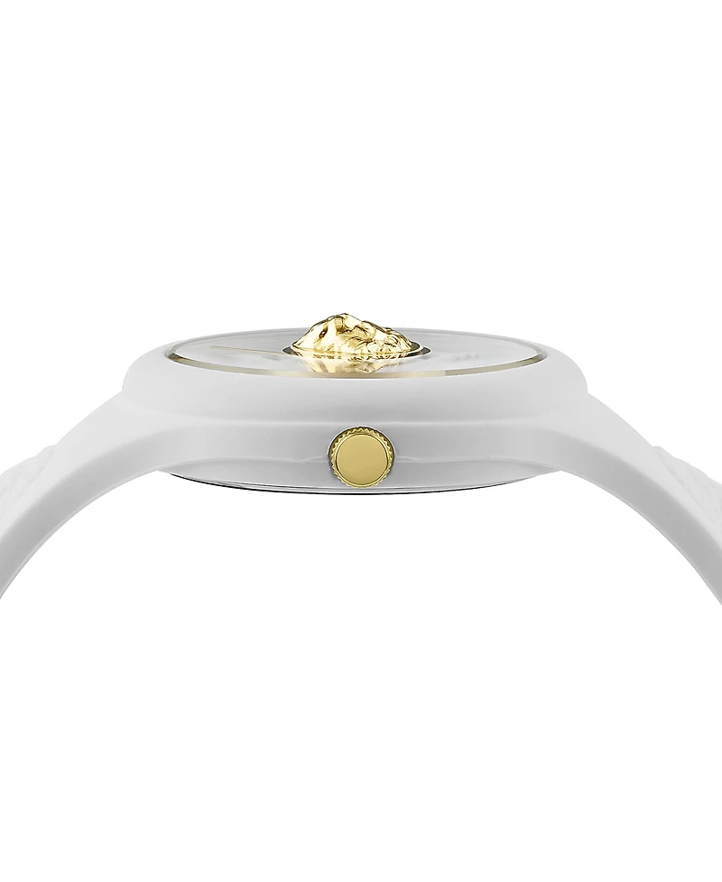 Versus Versace Women's 3 Hand Quartz Fire Island White Silicone Watch, 39mm