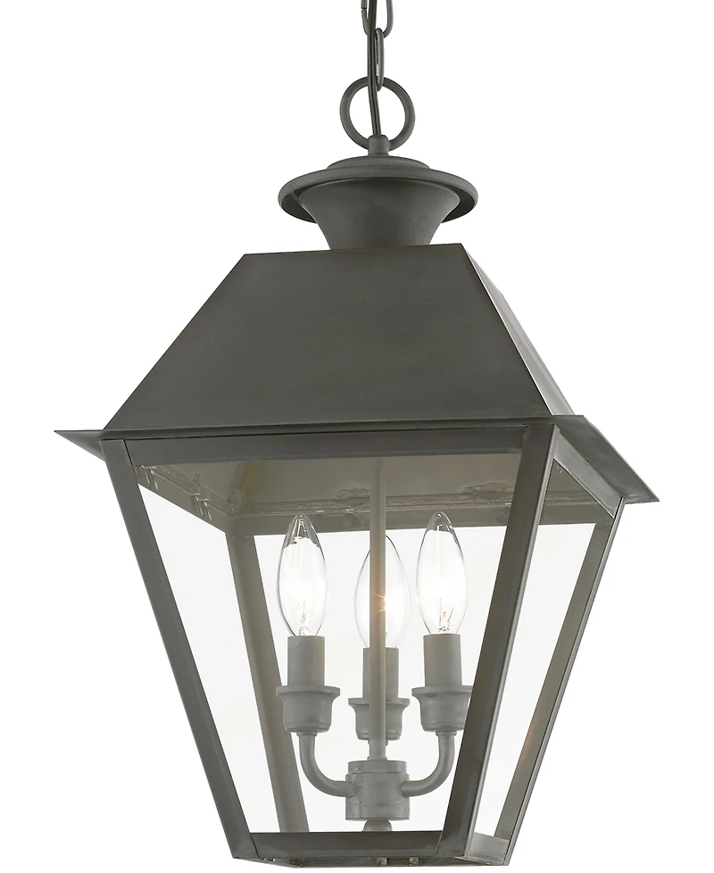 Livex Wentworth 3 Light Outdoor Large Pendant Lantern