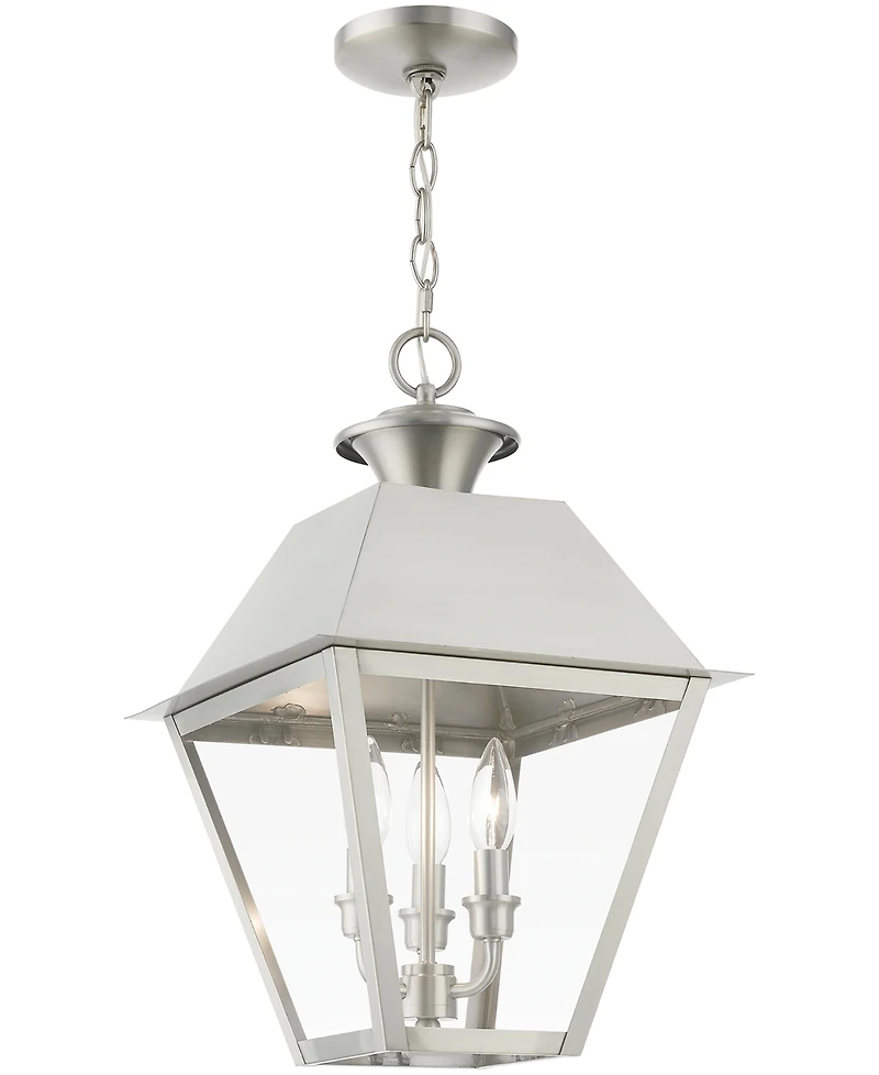 Livex Wentworth 3 Light Outdoor Large Pendant Lantern