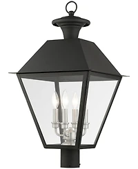 Livex Wentworth 4 Light Outdoor Post Top Lantern