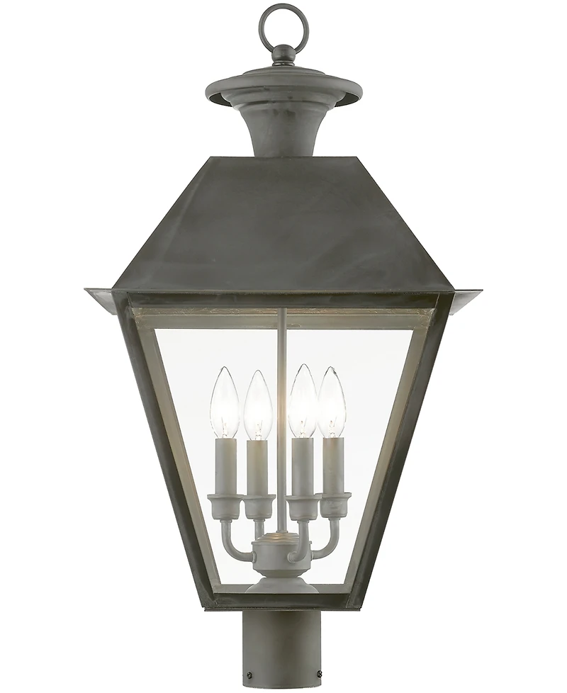 Livex Wentworth 4 Light Outdoor Extra Large Post Top Lantern