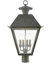 Livex Wentworth 4 Light Outdoor Extra Large Post Top Lantern