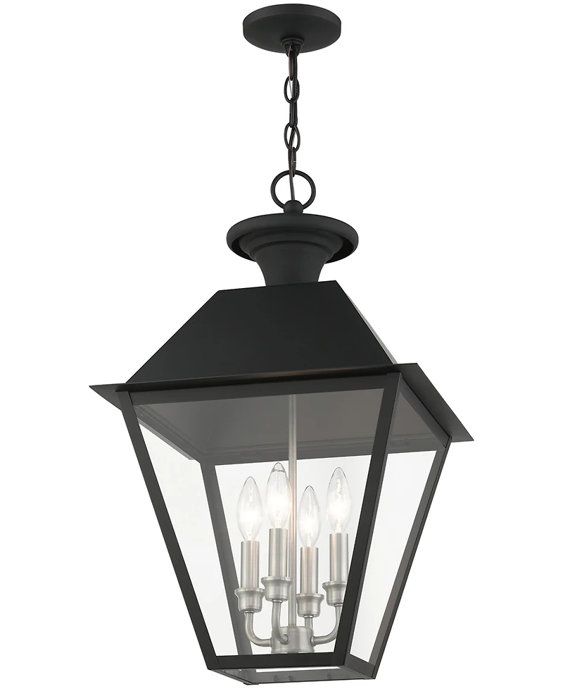 Livex Wentworth 4 Light Outdoor Pendant Lantern
