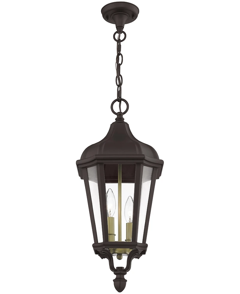 Livex Morgan 2 Light Outdoor Pendant Lantern