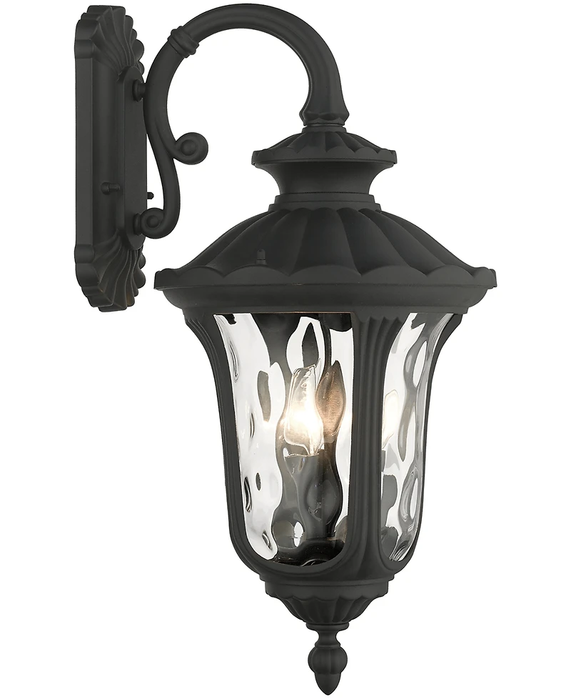 Livex Oxford 3 Light Outdoor Wall Lantern