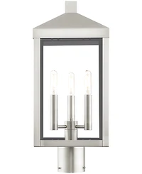 Livex Nyack 3 Light Outdoor Post Top Lantern