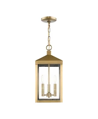 Livex Nyack 3 Light Outdoor Pendant Lantern