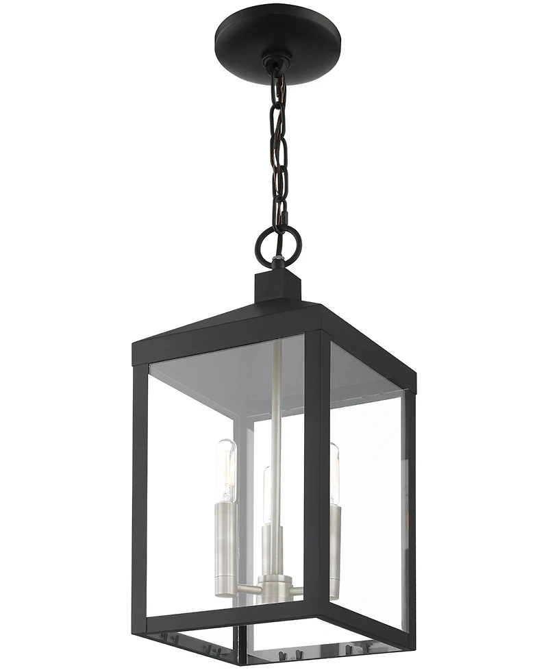 Livex Nyack 3 Light Outdoor Pendant Lantern