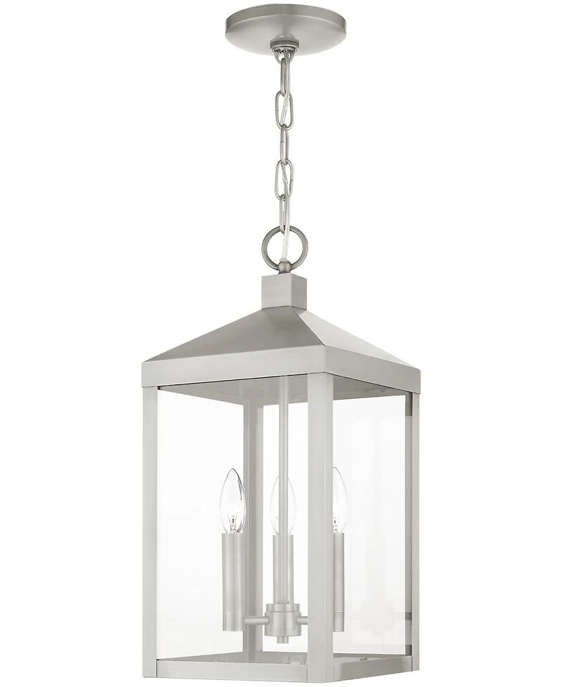 Livex Nyack 3 Light Outdoor Pendant Lantern