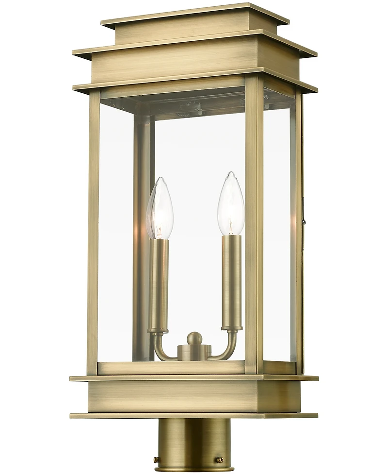 Livex Princeton 2 Light Outdoor Post Top Lantern