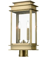 Livex Princeton 2 Light Outdoor Post Top Lantern