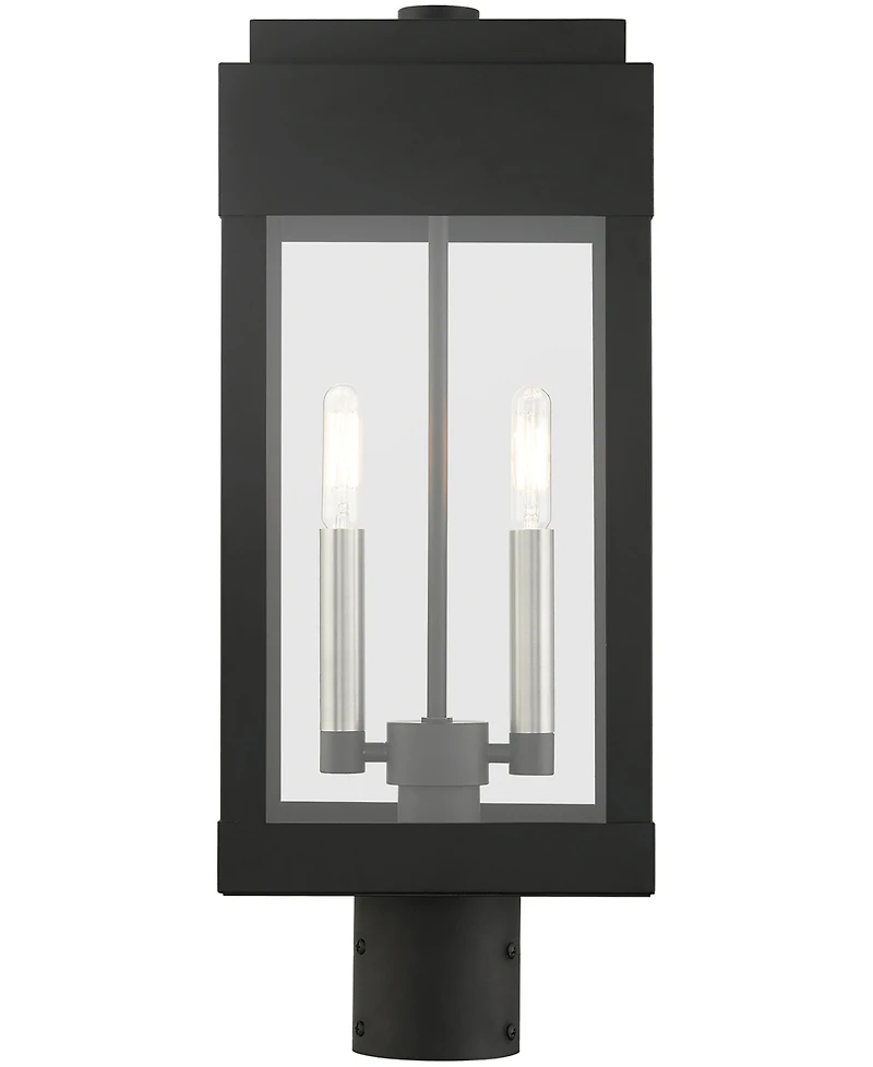 Livex York 2 Light Outdoor Post Top Lantern