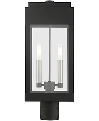 Livex York 2 Light Outdoor Post Top Lantern