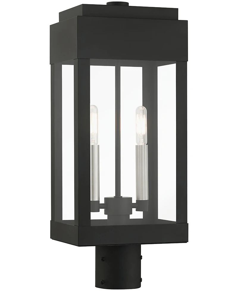 Livex York 2 Light Outdoor Post Top Lantern