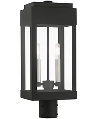 Livex York 2 Light Outdoor Post Top Lantern