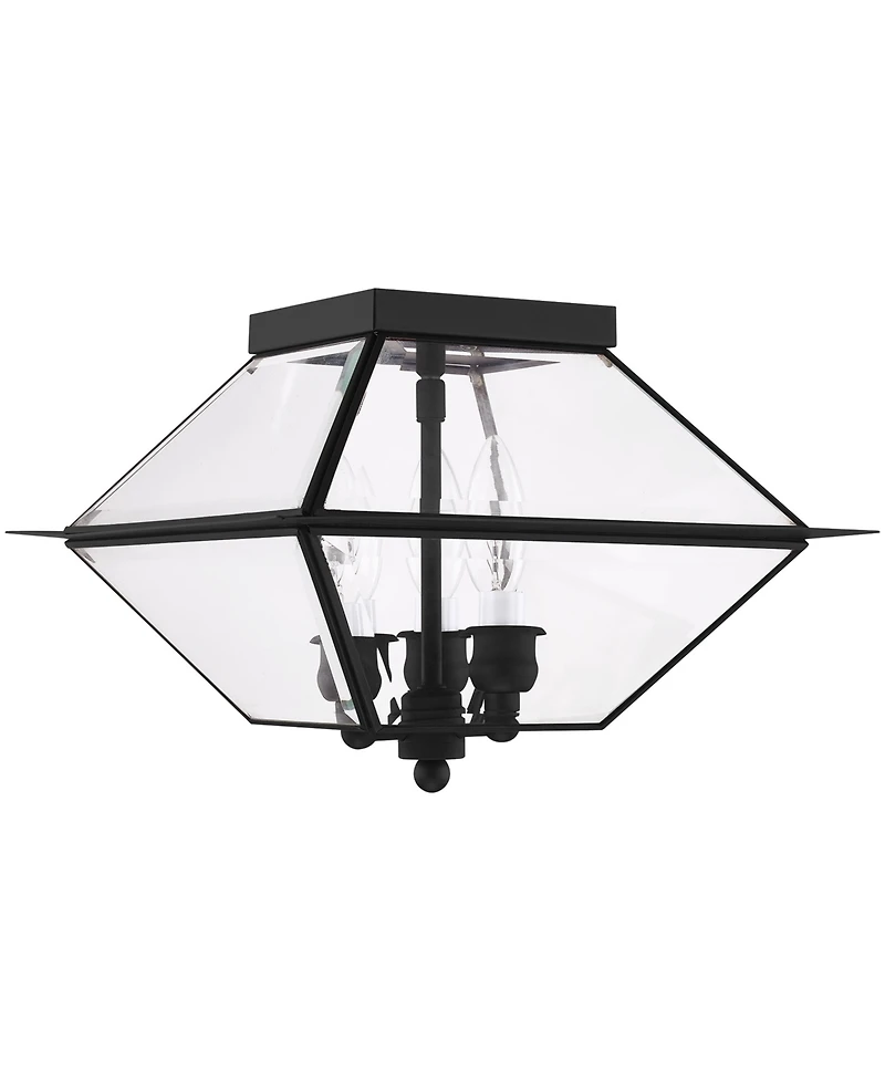 Livex Westover 3 Light Outdoor Ceiling Mount