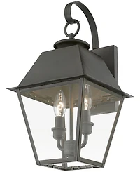 Livex Wentworth 2 Light Outdoor Medium Wall Lantern
