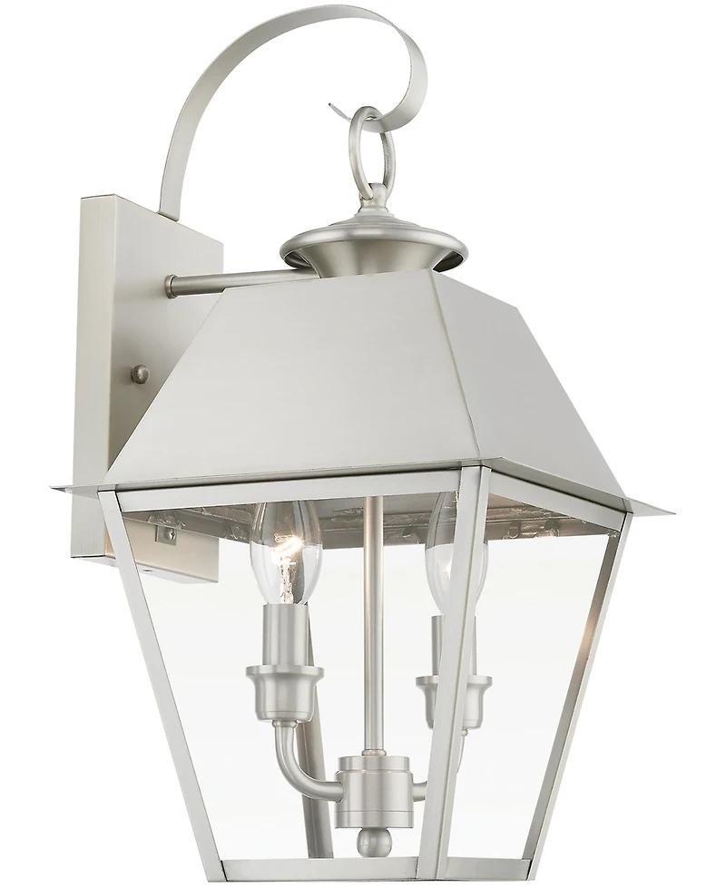 Livex Wentworth 2 Light Outdoor Medium Wall Lantern