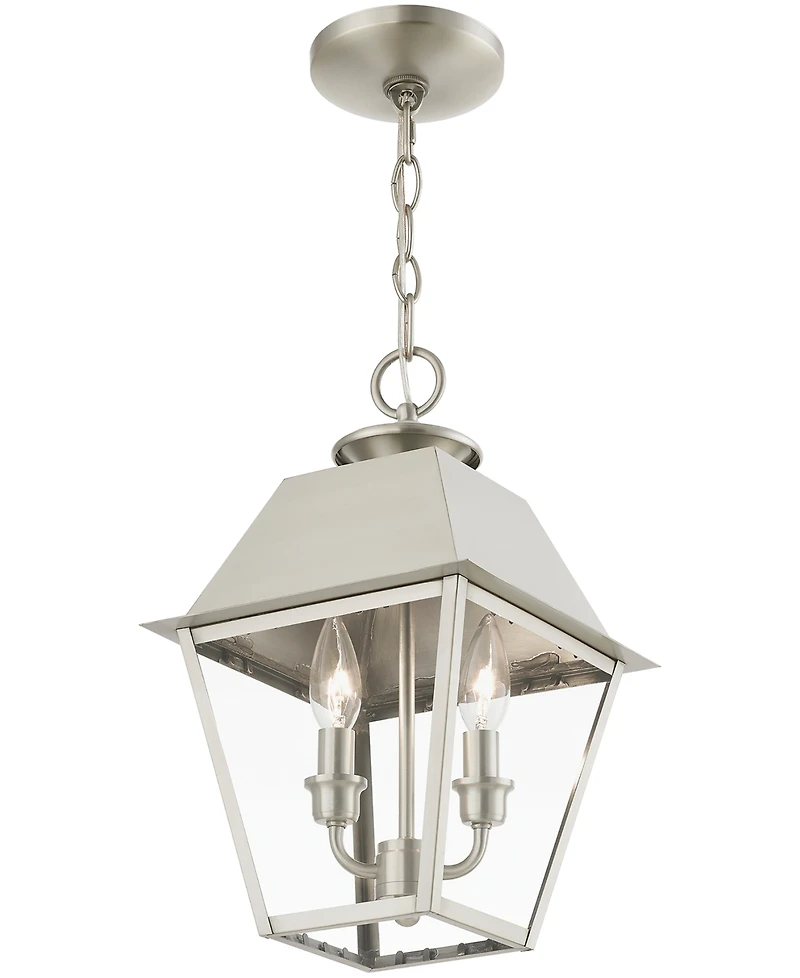 Livex Wentworth 2 Light Outdoor Medium Pendant Lantern