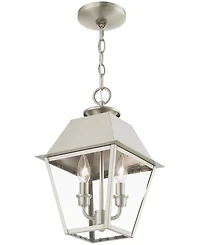 Livex Wentworth 2 Light Outdoor Medium Pendant Lantern