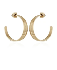 Vince Camuto Gold-Tone Open Stacked Hoop Earrings