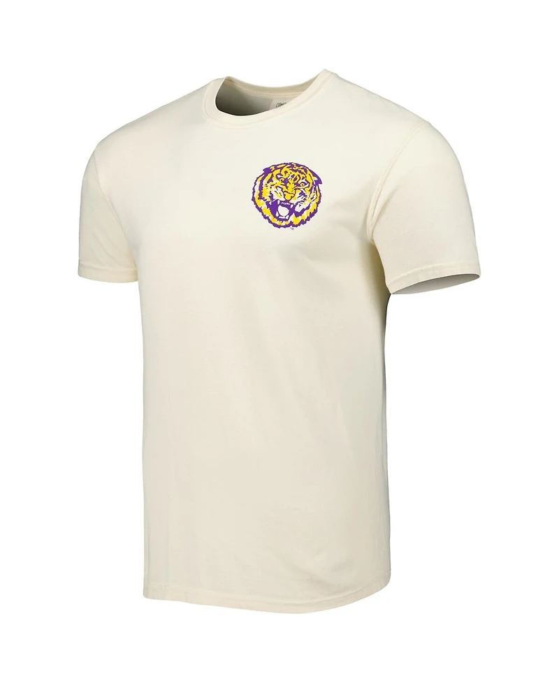 Men's Cream Lsu Tigers Vault Vintage-Inspired Comfort Color T-shirt