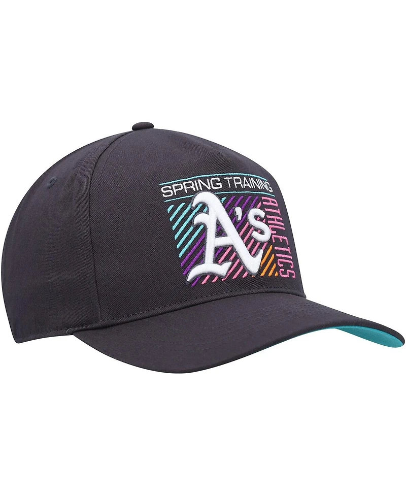Men's '47 Brand Charcoal Oakland Athletics 2023 Spring Training Reflex Hitch Snapback Hat