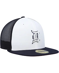 Men's New Era White, Navy Detroit Tigers 2023 On-Field Batting Practice 59FIFTY Fitted Hat