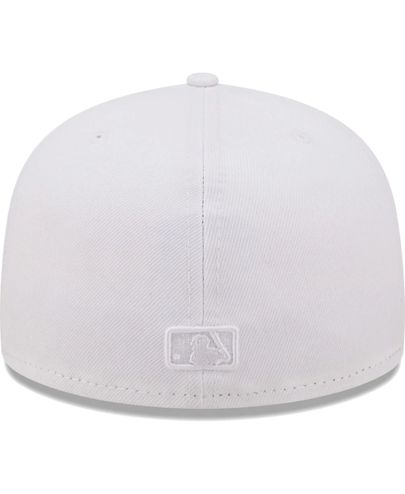 Men's New Era St. Louis Cardinals White on White Logo 59FIFTY Fitted Hat
