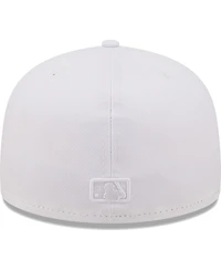 Men's New Era St. Louis Cardinals White on White Logo 59FIFTY Fitted Hat