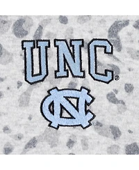 Women's Gameday Couture Heather Gray North Carolina Tar Heels Leopard Quarter-Zip Sweatshirt