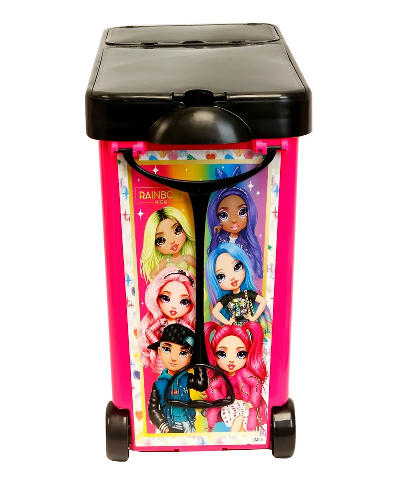 Rainbow High Store it all Case Tara Toys, Wheeled Doll Storage Carrying Case