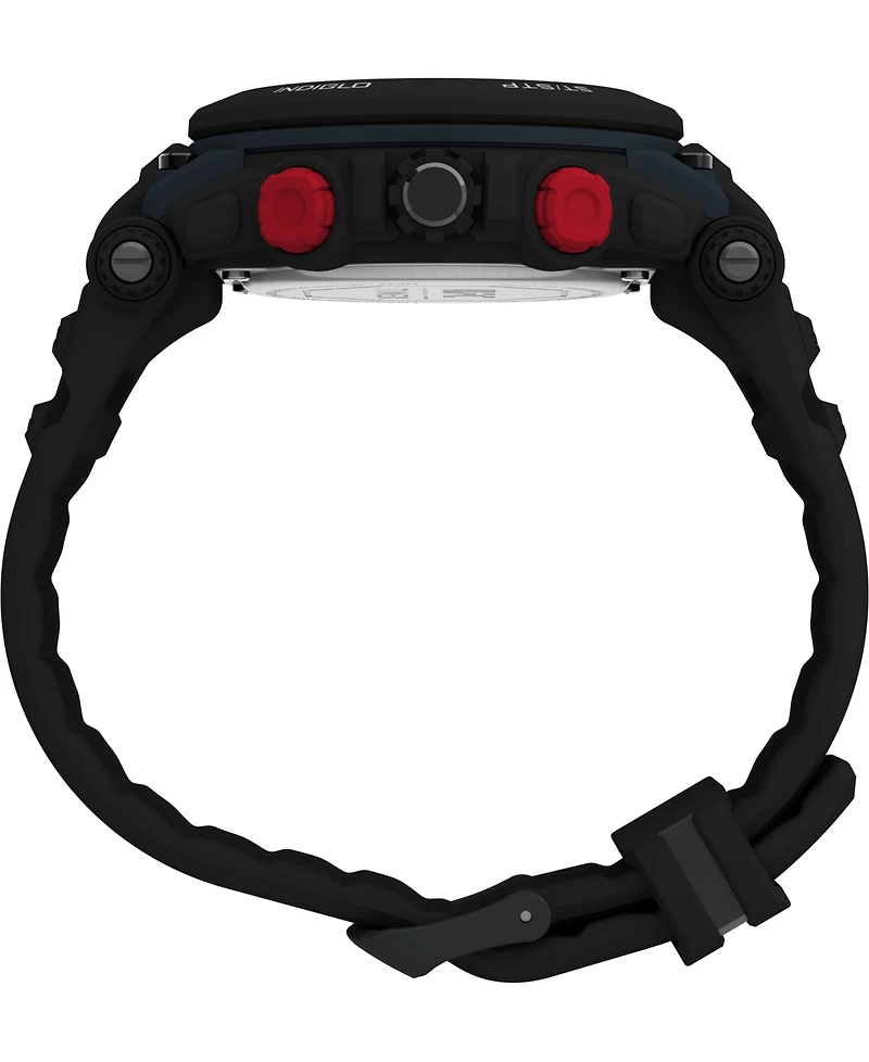 Timex Ufc Men's Quartz Impact Resin Black Watch, 50mm