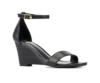 Sharona Women's Ankle Wrap Wedge Sandals