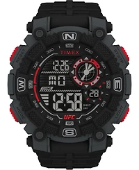 Timex Ufc Men's Quartz Redemption Resin Black Watch, 50mm
