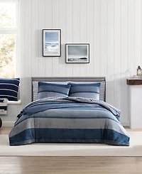 Closeout! Nautica Linden Ultra Soft Plush Fleece 2 Piece Comforter Set, Twin