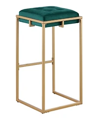 Coaster Home Furnishings Nadia 2-Piece Square Metal Padded Seat Bar Stool Set