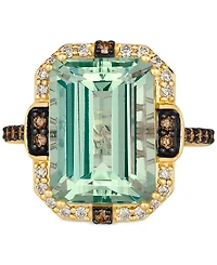 Le Vian Mint Julep Quartz (6-5/8 ct. t.w.) & Diamond (3/8 ct. t.w.) Statement Ring in 14k Gold