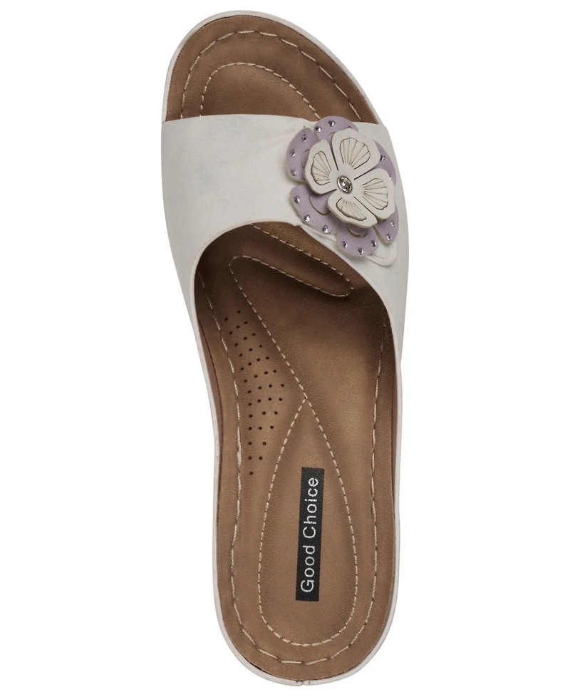 Gc Shoes Women's Naples Flower Wedge Sandals