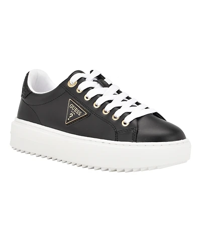 Guess Women's Denesa Treaded Platform Lace-Up Sneakers