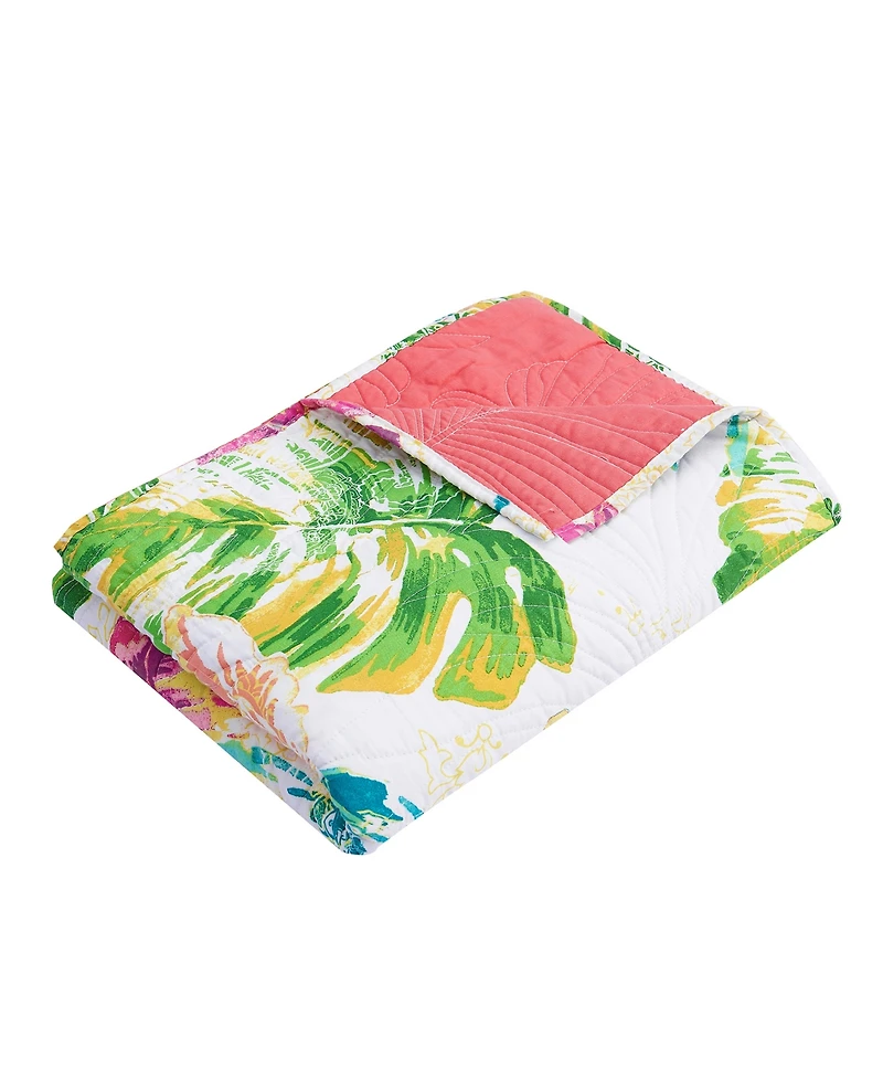 Greenland Home Fashions Tropics Coastal Palm Throw, 50" x 60"