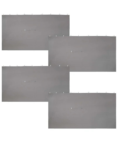 10-Foot x 13-Foot Gazebo 4-Piece Polyester Sidewall Set - Outdoor 125 Inches Wide x 77 Inches Tall Polyester Fabric Gazebo Curtains Only
