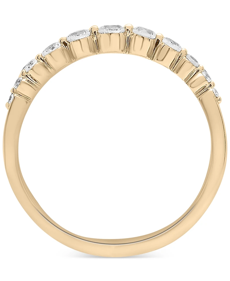2-Pc. Set Multi-Gemstone Bezel & Accent Rings (3/4 ct. t.w.) in 14k Gold-Plated Sterling Silver