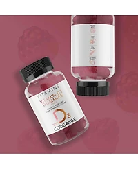 Codeage Vitamin D3 Gummies 2-Pack, 5000 Iu, Strawberry Flavored Vitamin Supplement - 60ct