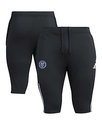 Men's adidas Black New York City Fc 2023 On-Field Training Aeroready Half Pants