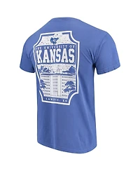 Men's Royal Kansas Jayhawks Comfort Colors Campus Icon T-shirt