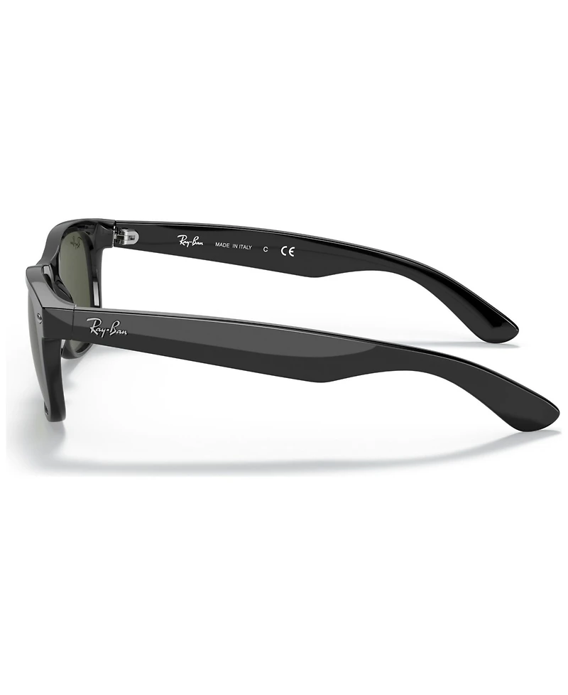 Ray-Ban Unisex New Wayfarer Sunglasses, RB2132 - Polished Black