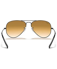 Ray-Ban Unisex Sunglasses, RB3025 Aviator Gradient