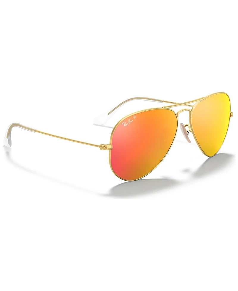Ray-Ban Polarized Sunglasses, RB3025 Aviator Mirror