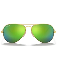 Ray-Ban Polarized Sunglasses, RB3025 Aviator Mirror
